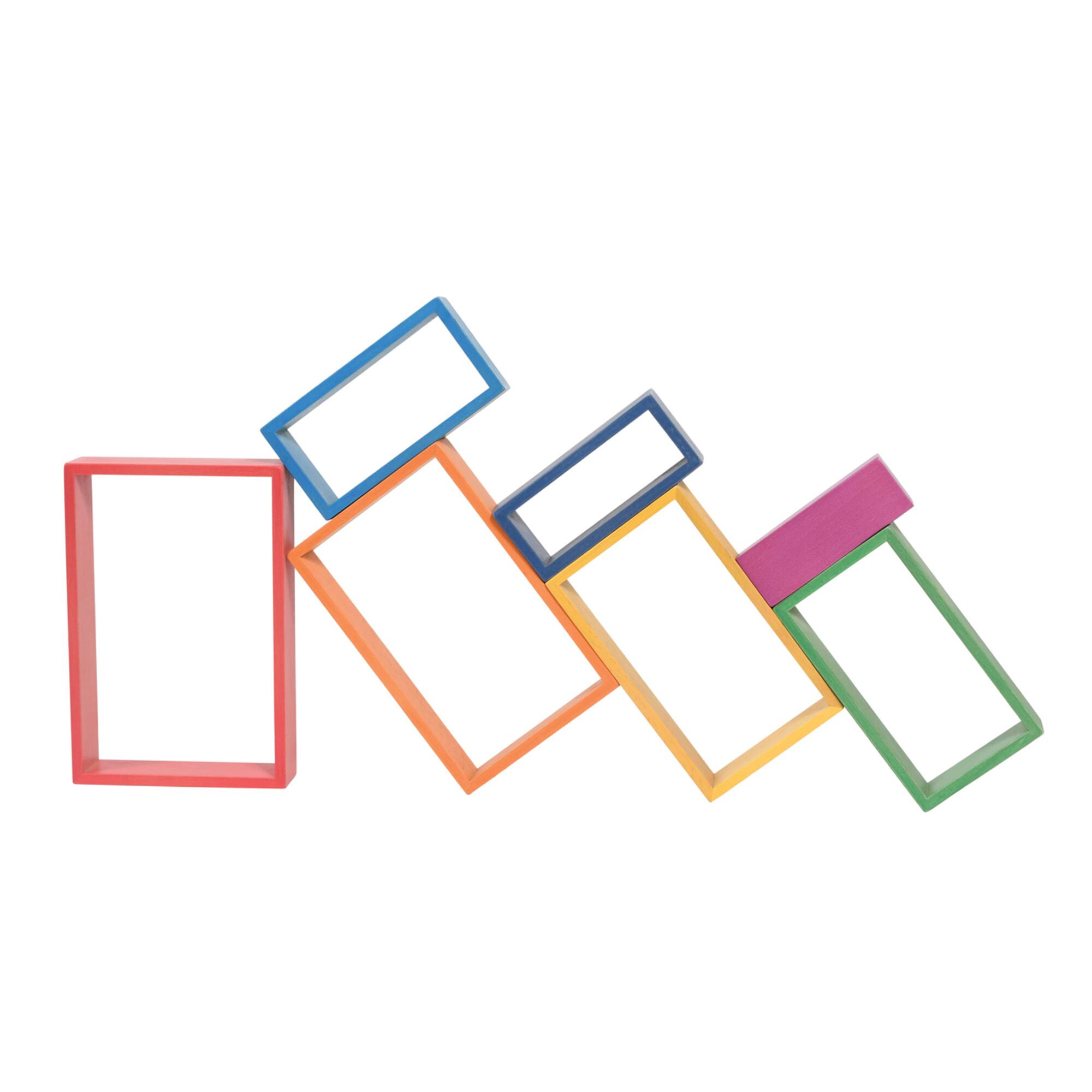 TickiT® Wooden Rainbow Architect Rectangles